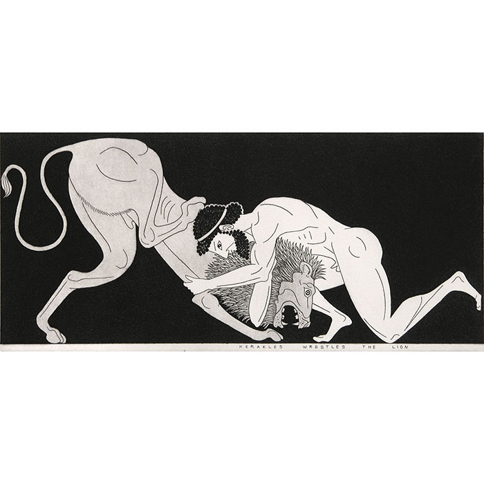 Herakles wrestles the Lion
