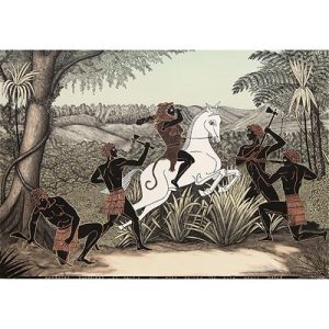 Herakles surprised by Maoris who were driven off with Heavy Losses