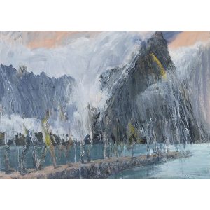 Procession under Mitre Peak